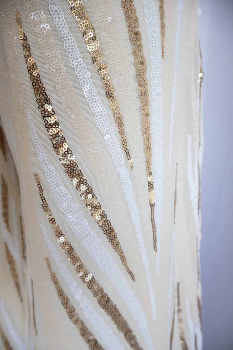Pantalón Beige Lentejuelas - Imagen 5