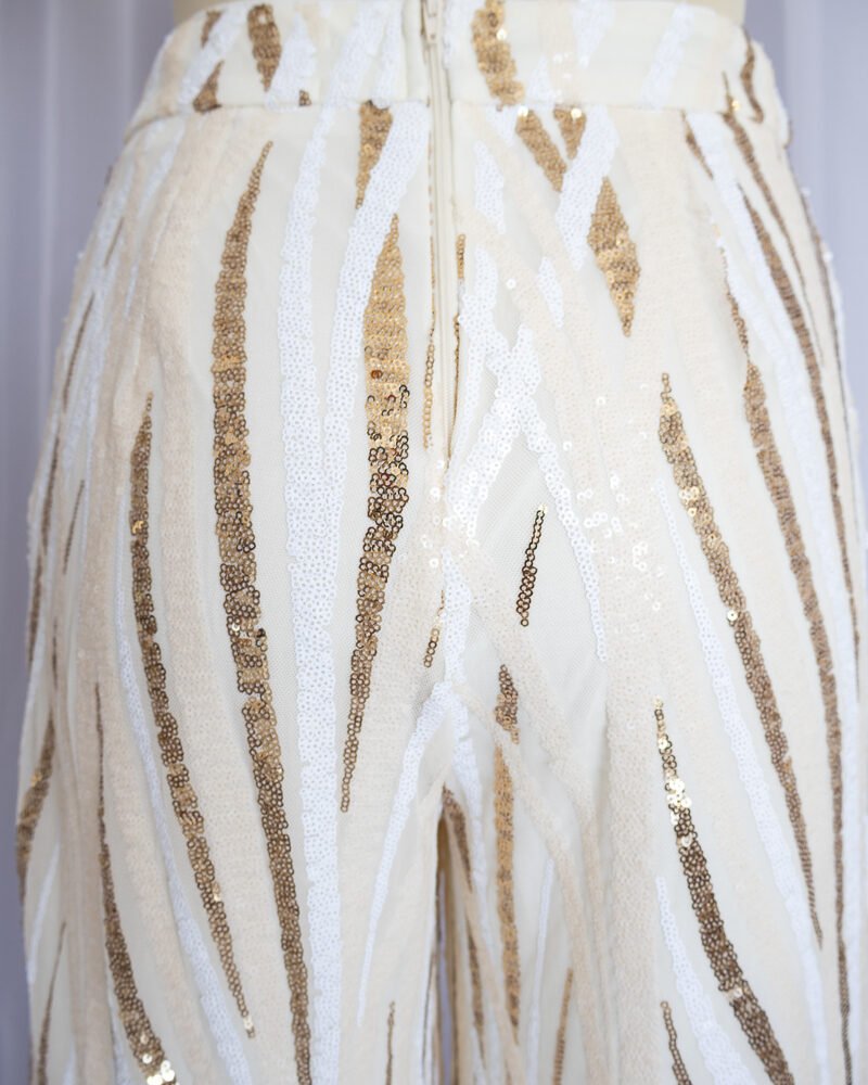 Pantalón Beige Lentejuelas