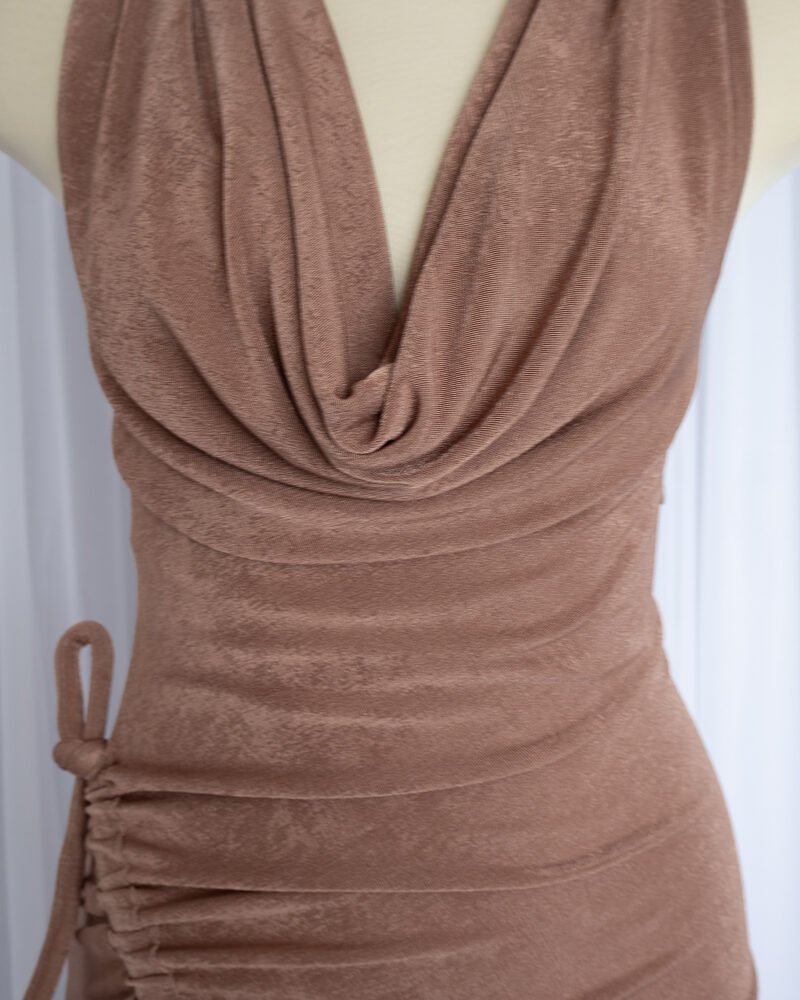 Vestido Megara - Color Mocha Mousse